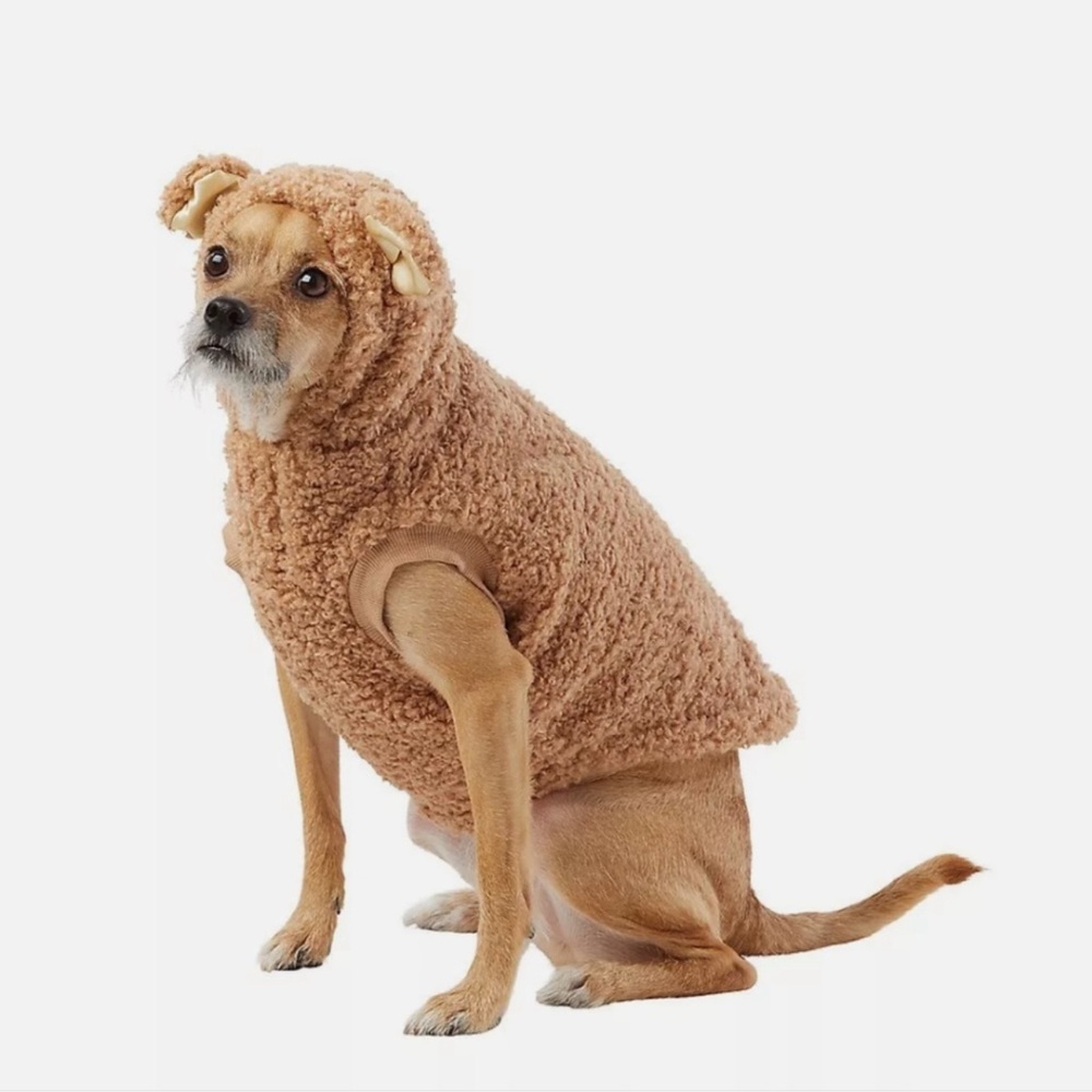 Cozy Brown Dog Teddy Bear Sweater